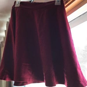 Maroon Skirt from Charlotte Russe